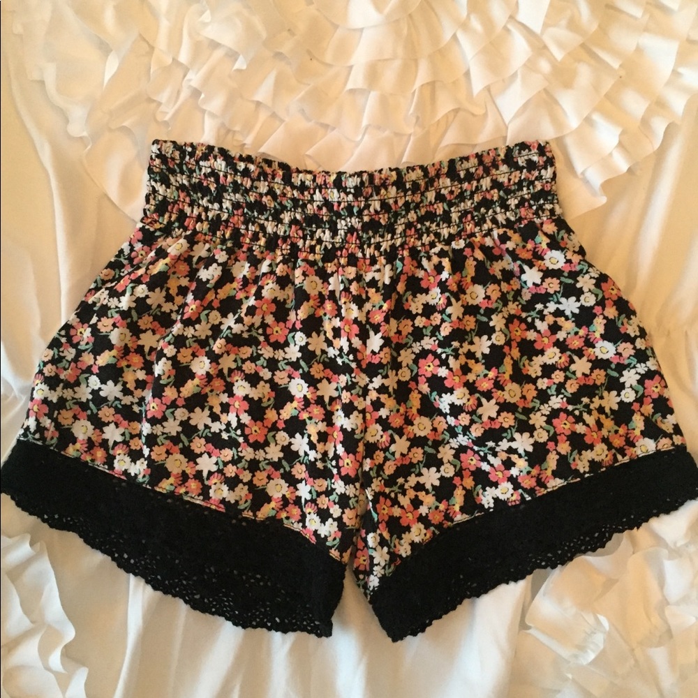 Justice floral shorts
